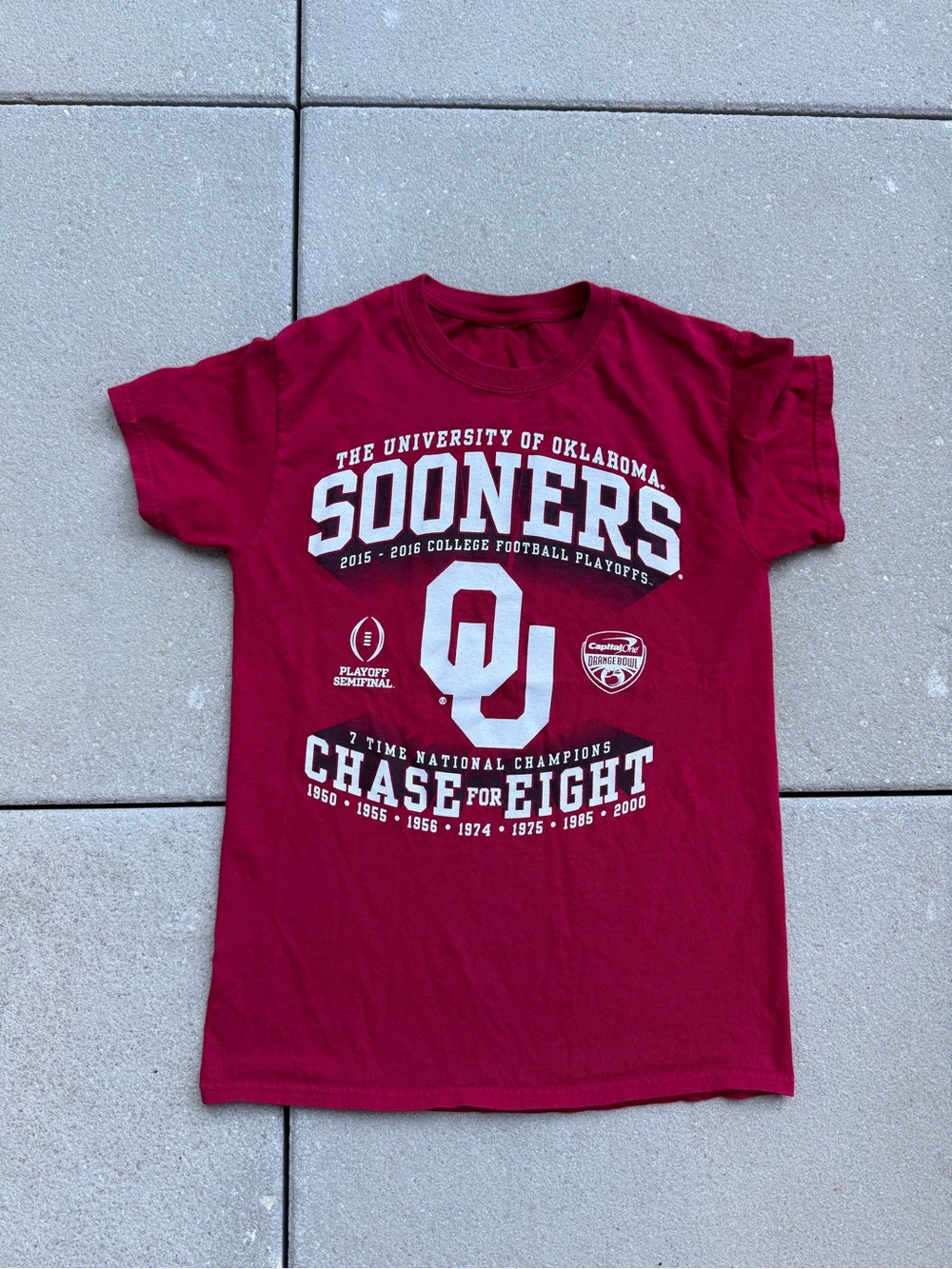 Gildan Crimson University of Oklahoma Sooners Graphic Tee
